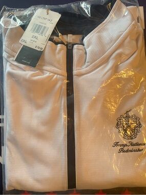 Trump National Bedminster - 2XL Adidas White Lightweight 1/4 Zip Pullover